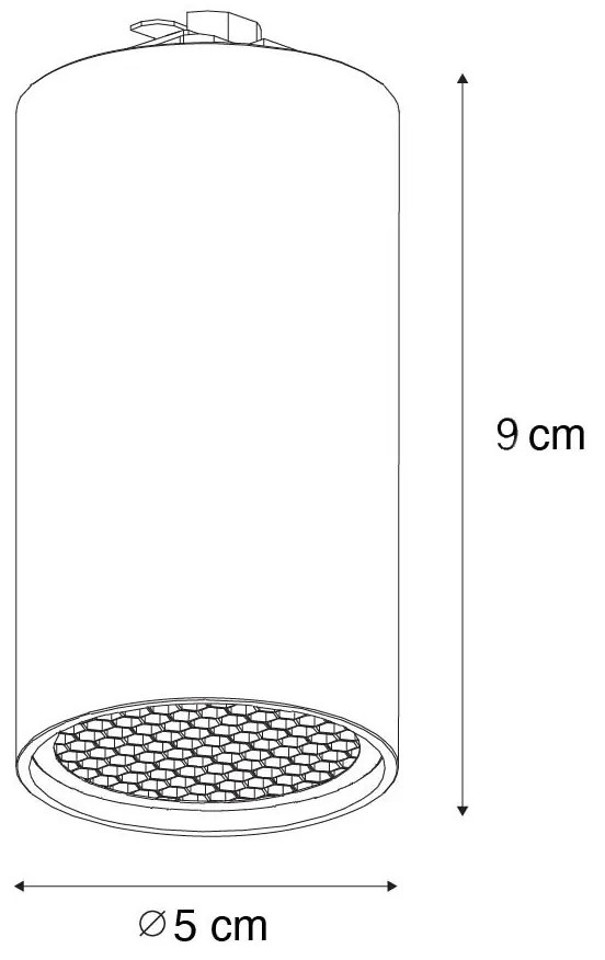 Projetores modernos em bronze escuro para sistema de trilho monofásico GU10 35mm - Iconic Ruby Honey