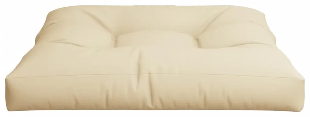 Almofadão para sofá de paletes 70x70x12 cm bege