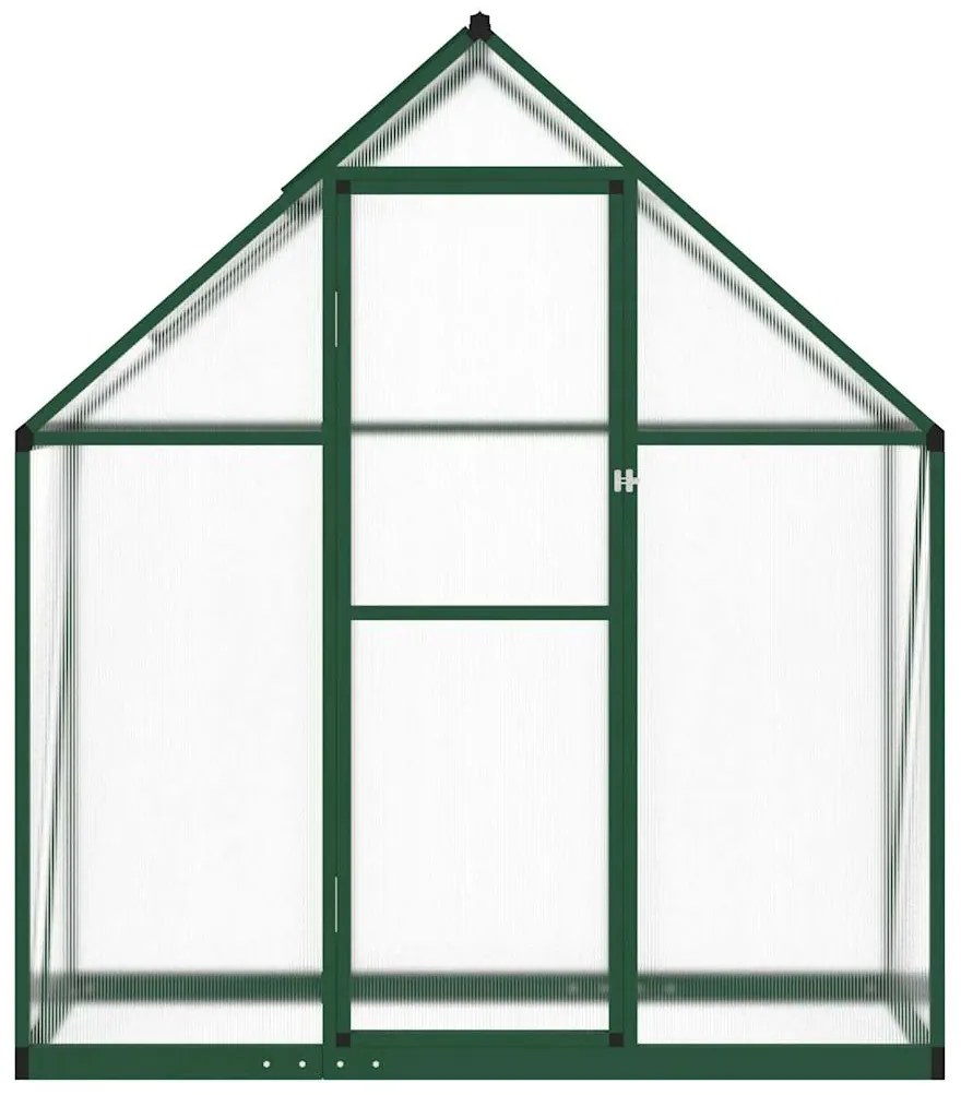 Estufa com estrutura de base 169x58x195 cm alumínio verde