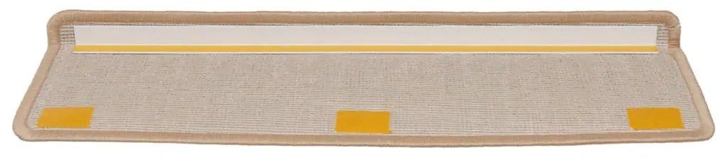 Tapete/carpete para degraus 15 pcs 65x21x4 cm dourado