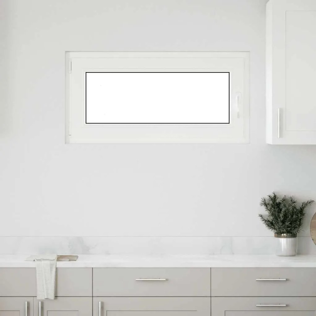 vidaXL Janela de porão "RISOR" 100x50 cm oscilobatente DIN esquerda antracite
