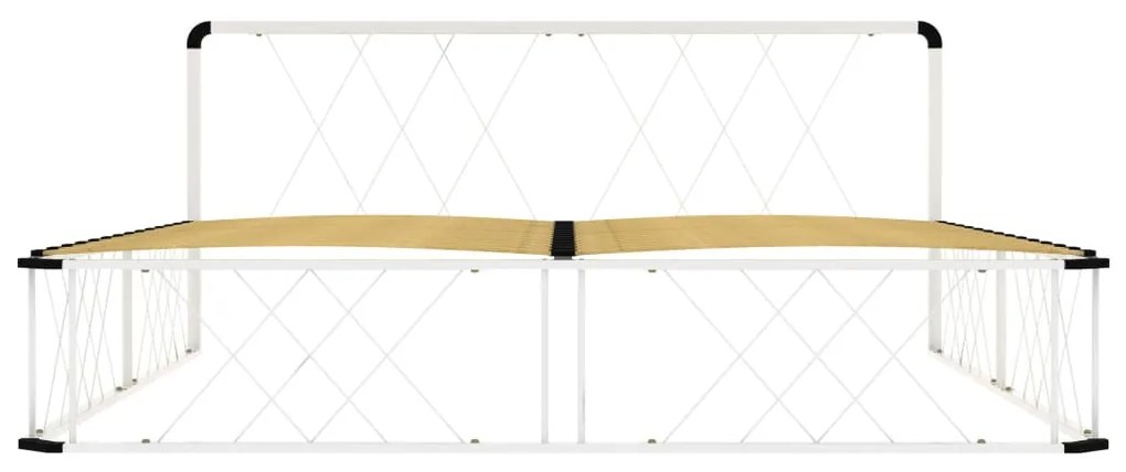 Estrutura de cama 200x200 cm metal branco