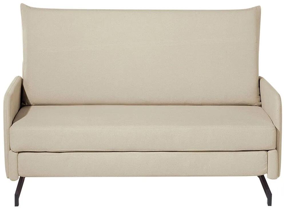 Sofá-cama de 2 lugares em tecido creme BELFAST Beliani