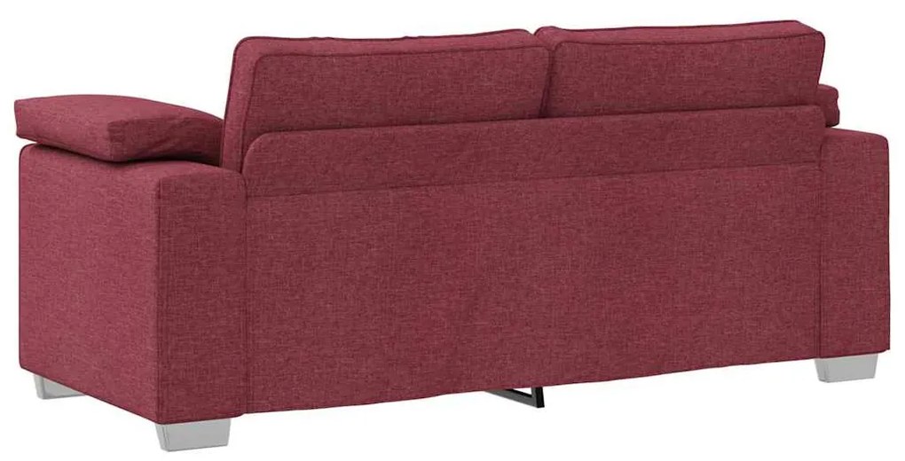 Sofá Loveseat Vermelho Vinho 140 cm em Tecido