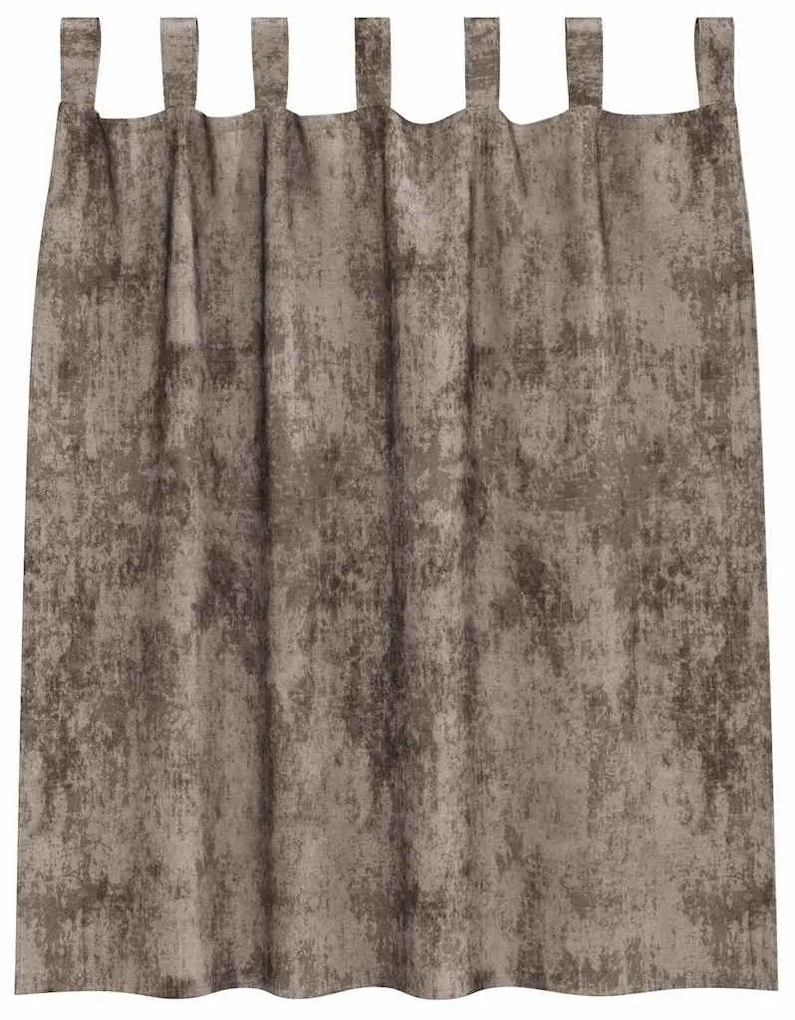 Cortinas de Veludo 2 peças com Ilhós Cappuccino 140x140 cm