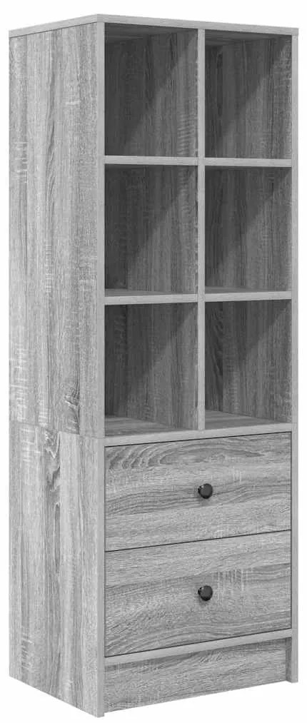 Mesa com Armazenamento Cinza Sonoma Madeira Composta