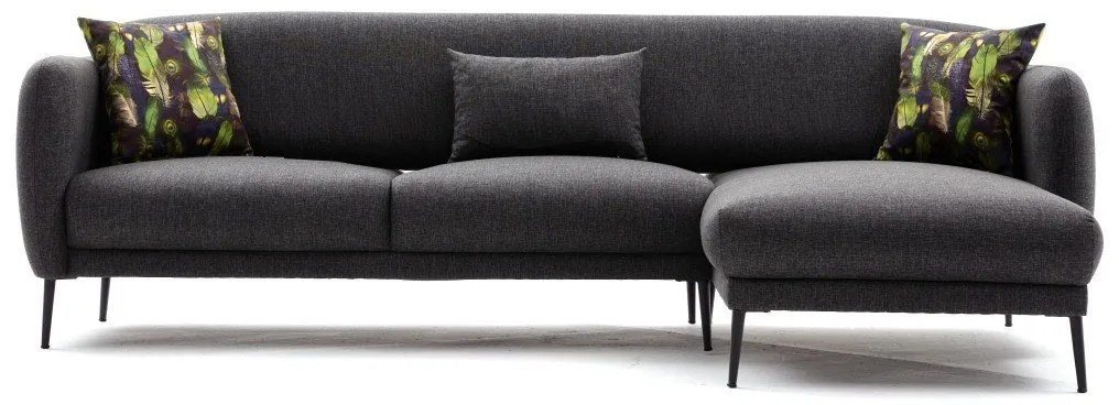 Sofá-Cama de Canto Venus – Antracite – 265x80x163 cm