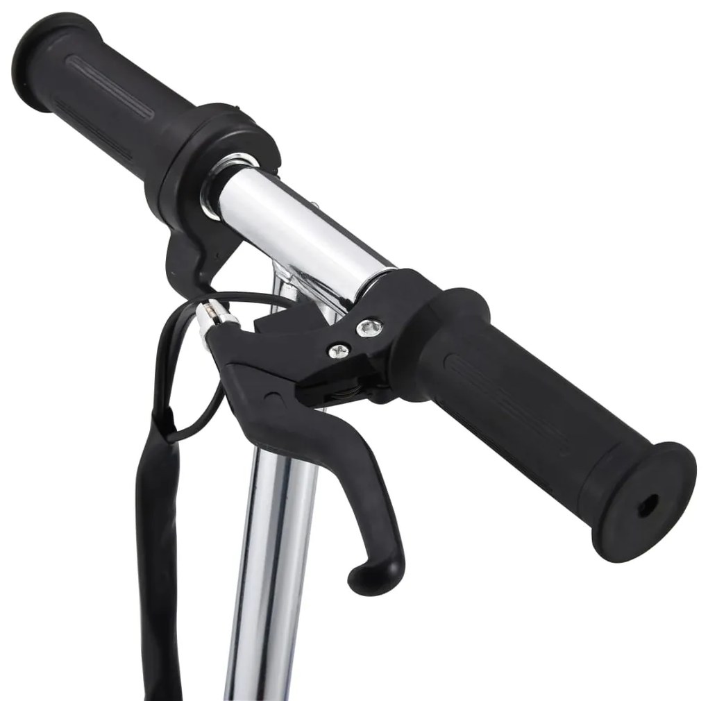 Trotinete para criança com assento e LED 120 W preto