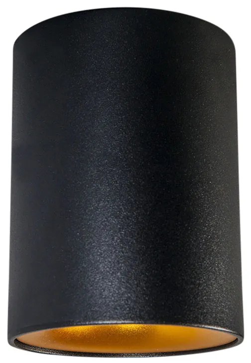 LED Foco inteligente preto com dourado incl. Fonte de luz GU10 WiFi - Ronda Design,Moderno