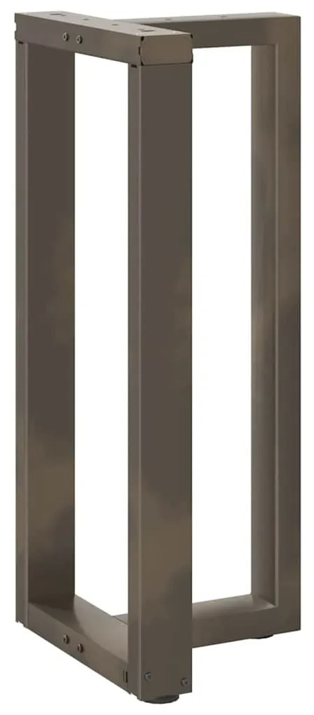 Pés de mesa de bar em forma de T, 2 peças, preto, 50x35x(90-91) cm, aç