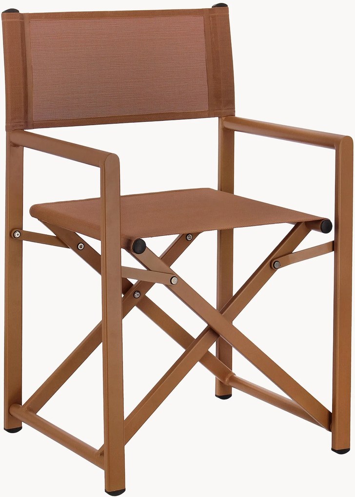 Cadeiras de braços de jardim em metal dobráveis Taylor, conjunto de 2