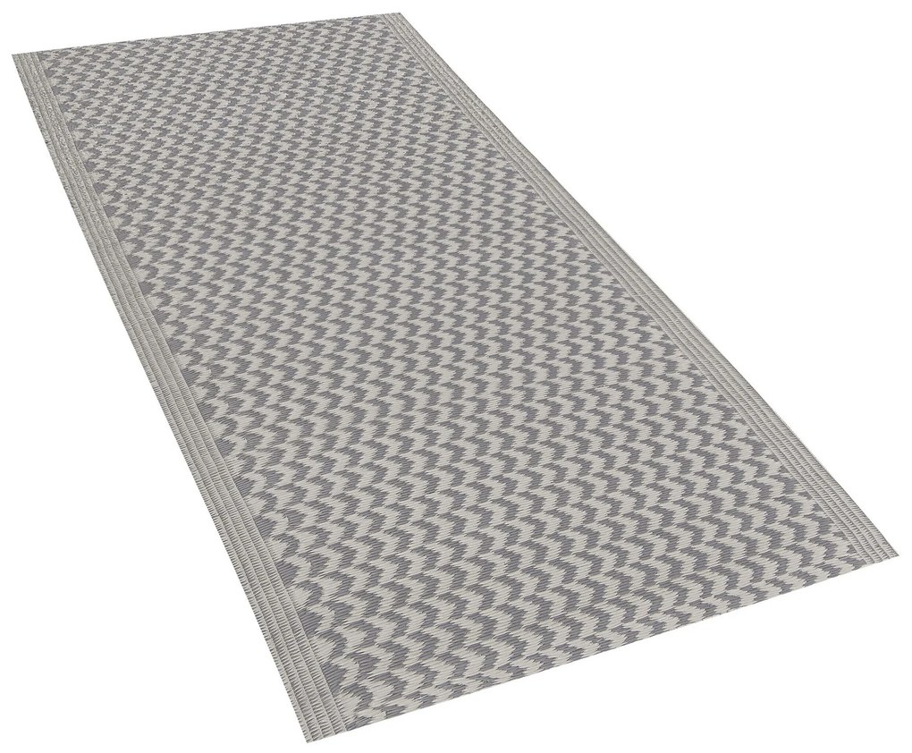 Tapete de exterior cinzento 60 x 90 cm MANGO Beliani