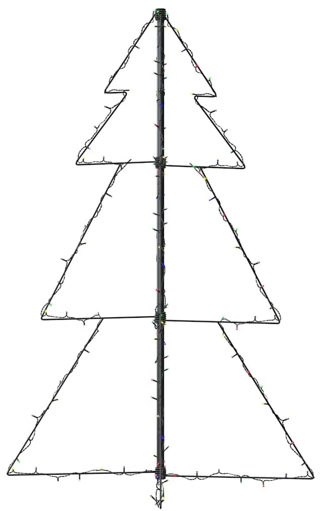 Árvore de Natal em cone 160 LEDs 78x120 cm interior e exterior