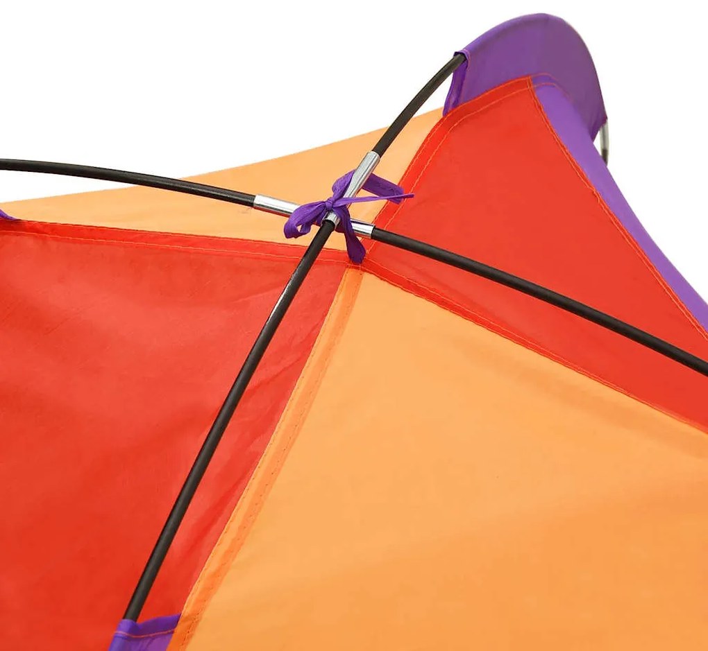 Tenda de brincar infantil com 250 bolas 338x123x111 cm multicor