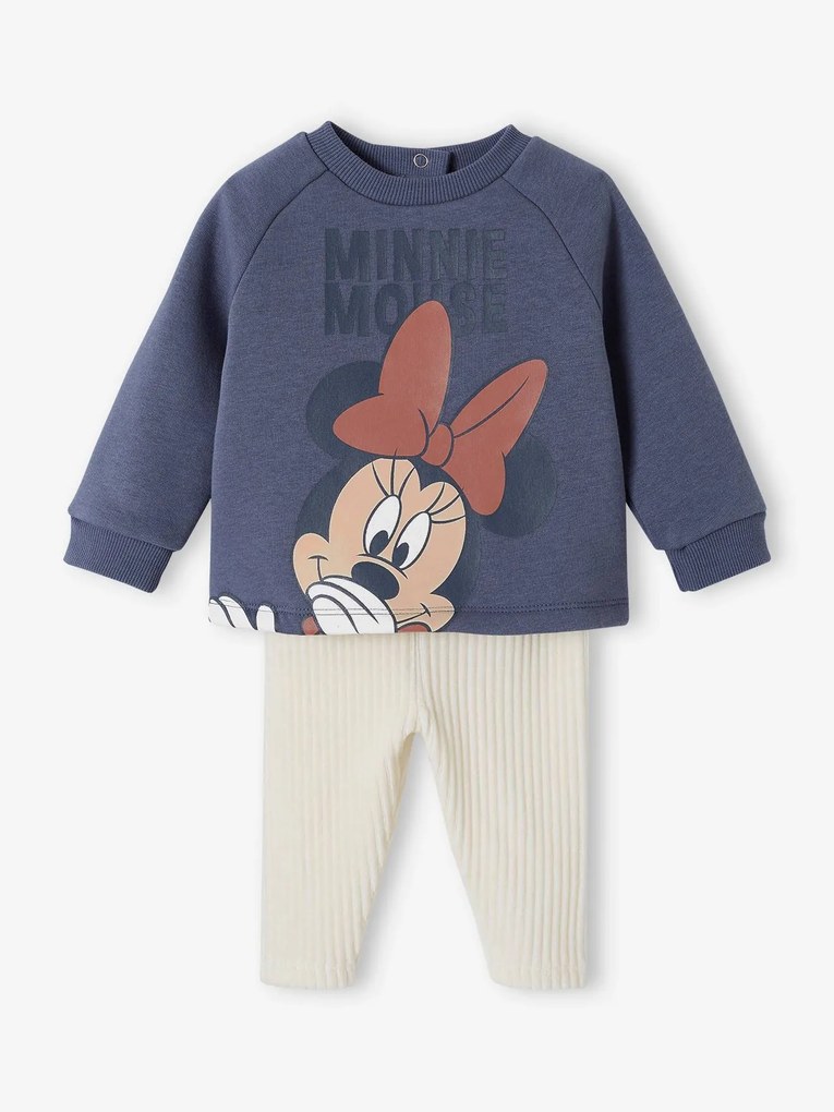 Agora -25% | Conjunto Disney®, sweat em moletão + calças em bombazina, para bebé azul-ardósia