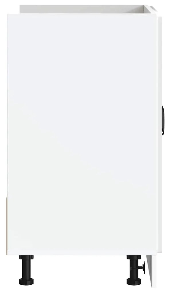 Armário baixo lavatório Kalmar branco alto brilho 80x46x81,5 cm