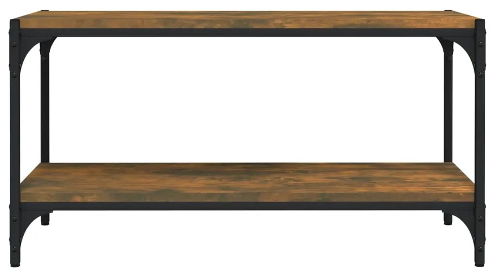 Móvel de TV 80x33x41 cm derivados madeira/aço carvalho fumado