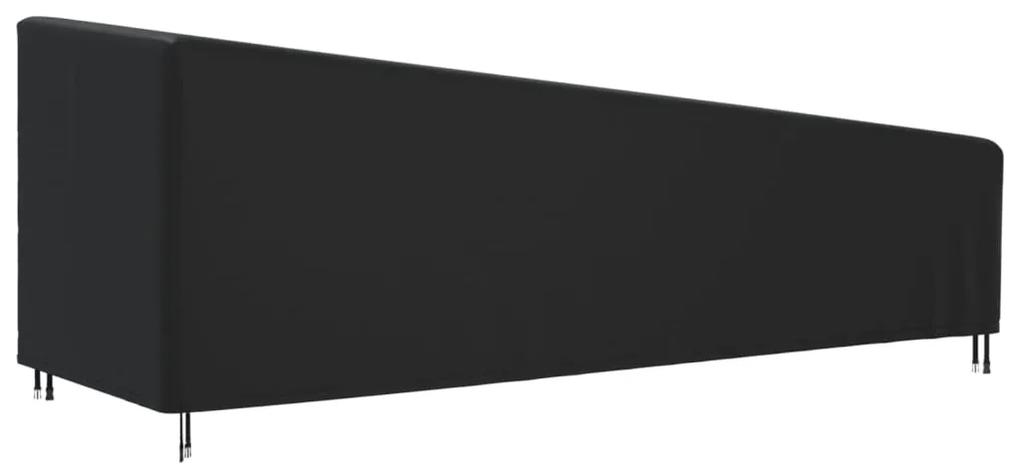 Capa para espreguiçadeira 210x80x45/75 cm 420D oxford preto