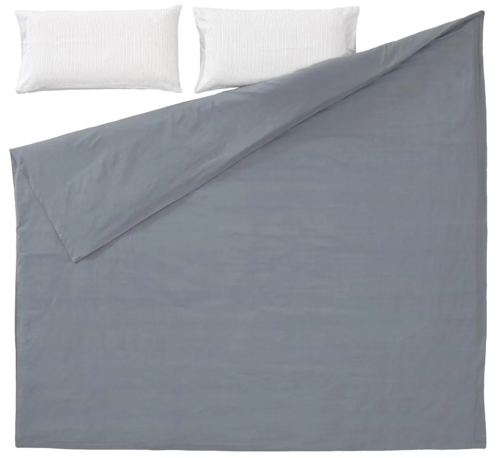 Kave Home - Set Mariel de lençol, capa edredão e capa almofada 150 x 190 cm algodão orgânico