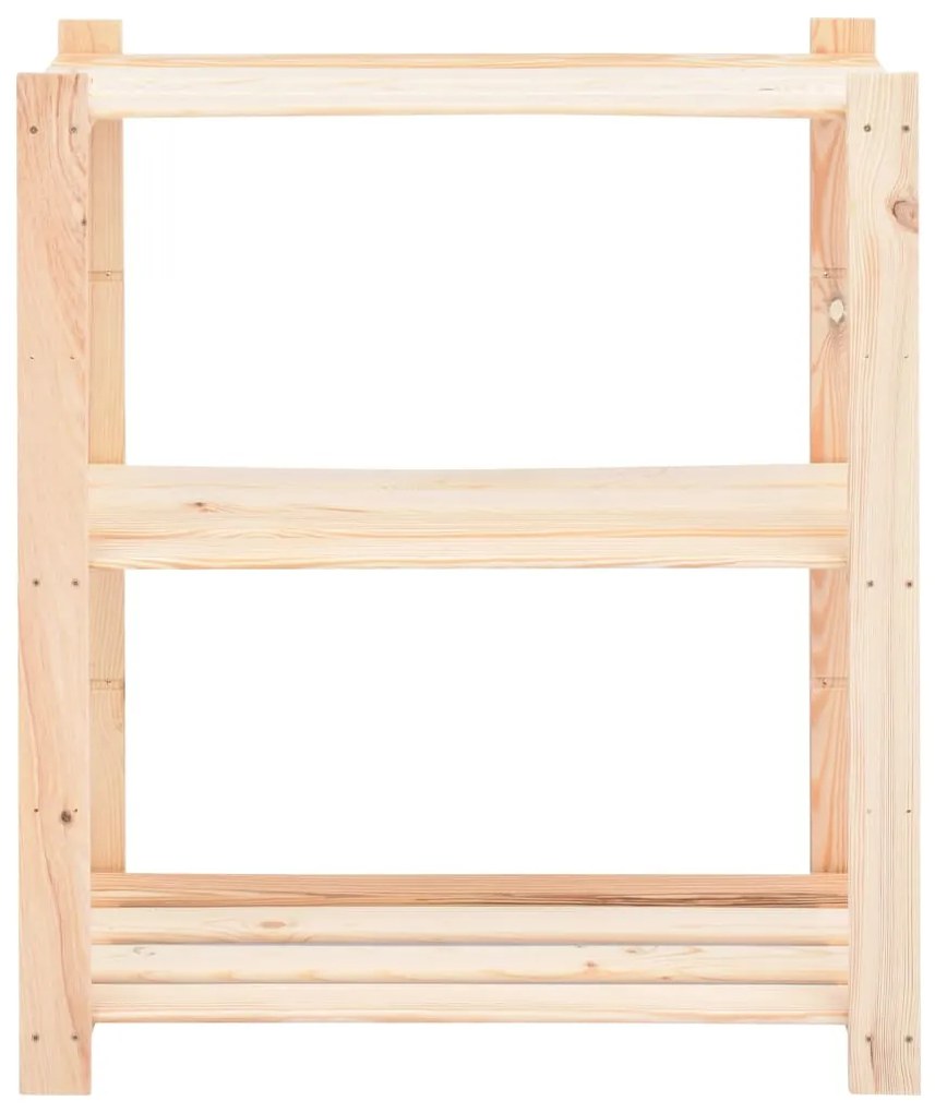 Unidade arrumação c/ 3 prateleiras 80x38x90 cm pinho 150 kg