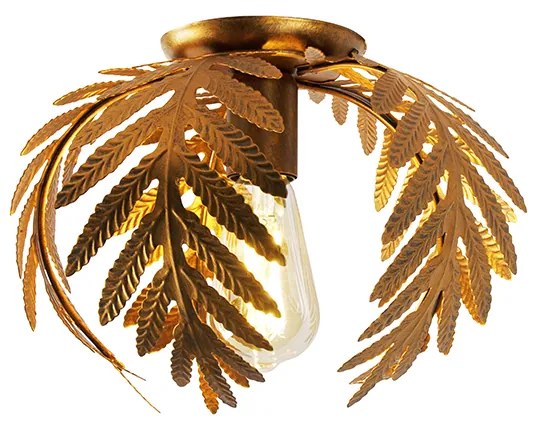 LED Candeeiro de teto inteligente vintage dourado 24 cm com WiFi ST64 - Botanica Retro,Rústico