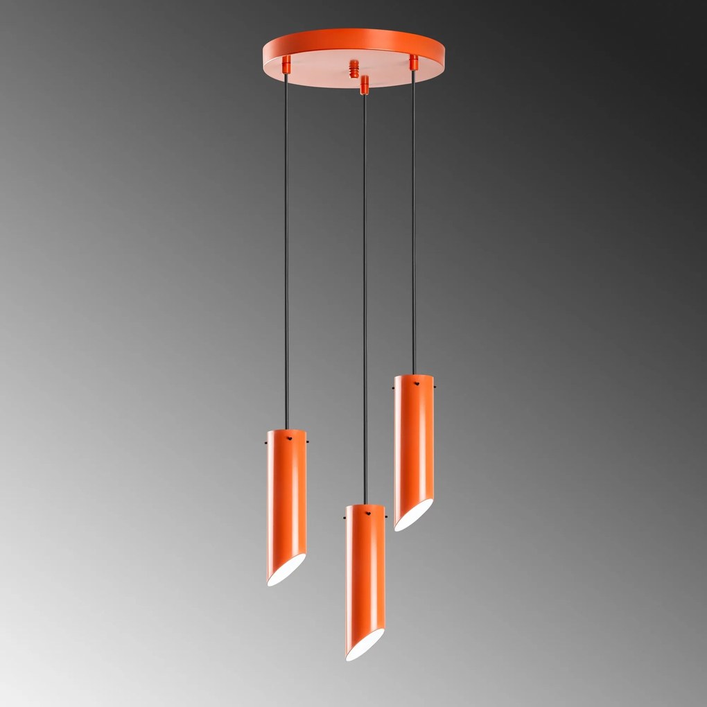 Chandelier Kesik – Laranja – Diâmetro 40 cm