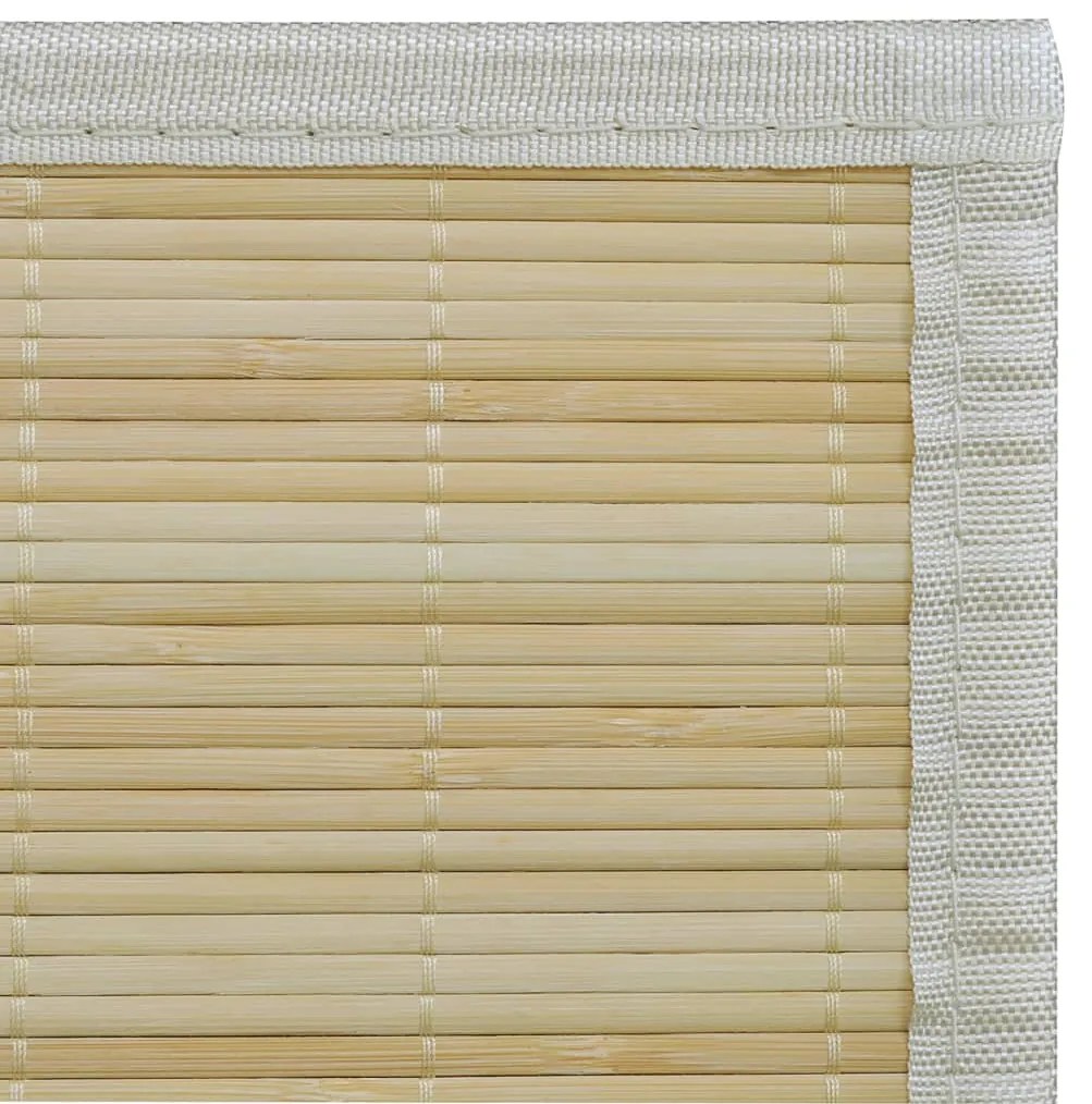 Tapete de bambu 160x230 cm natural