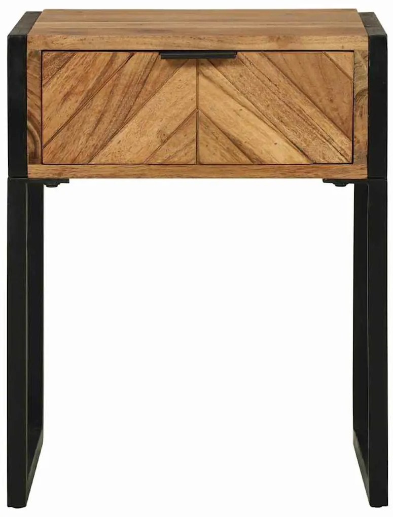 Criado-mudo vidaXL 40x35x50 cm Madeira Sólida de Acácia