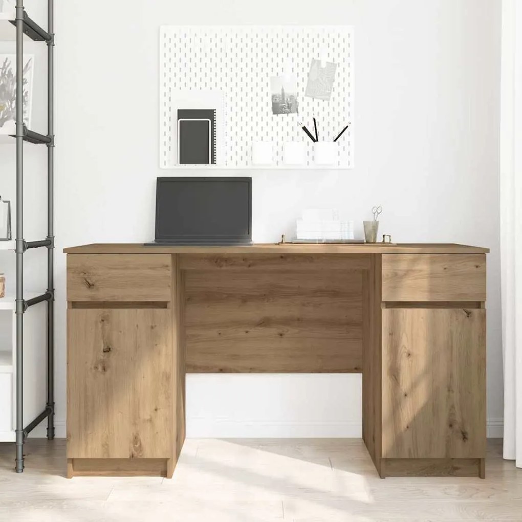 Mesa vidaXL Artisan Carvalho 140x49x76 cm Madeira de engenharia