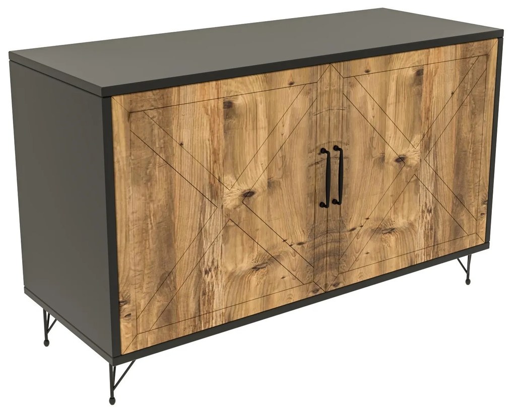 Console Jupiter – Anthracite Oak – 100 cm x 77 cm x 40 cm