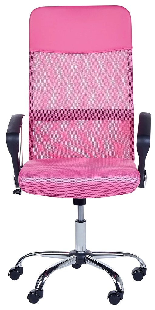 Cadeira de escritório rosa DESIGN Beliani