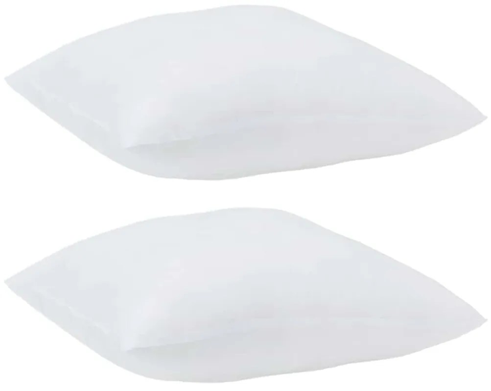 Travesseiros 2 pcs Branco 50 x 50 cm 85gsm 100% poliéster