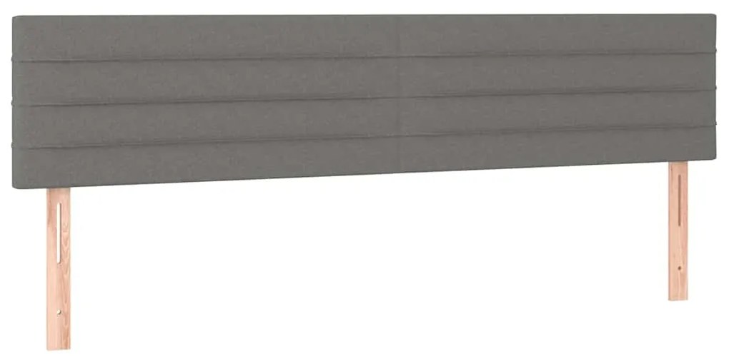 Cama boxspring com colchão 120x190 cm tecido preto