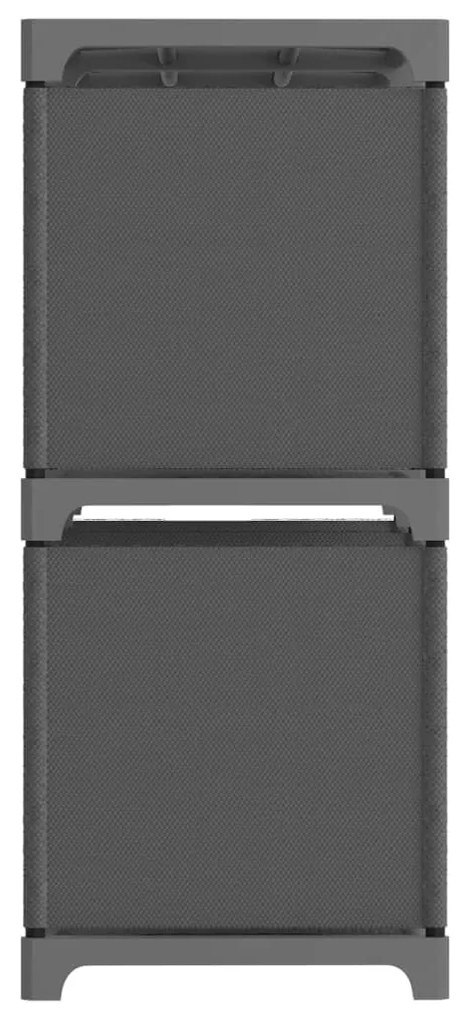 Unidade de prateleiras 5 cubos 103x30x72,5 cm tecido cinzento