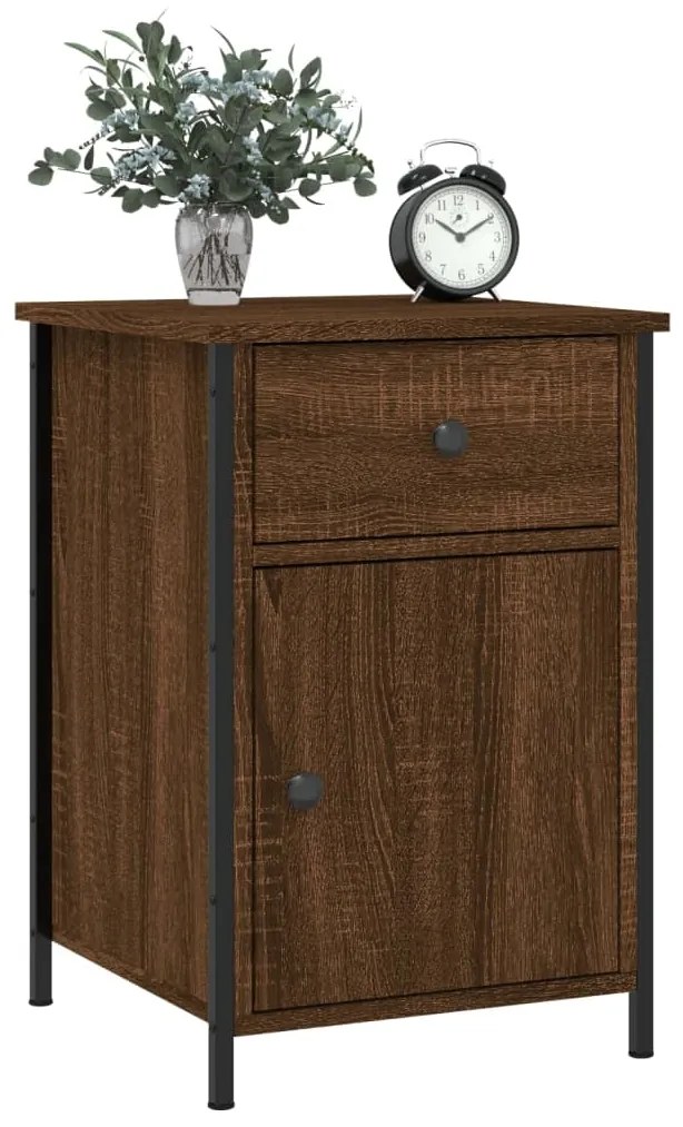 Mesas cabeceira 2pcs 40x42x60cm deriv.madeira carvalho castanho