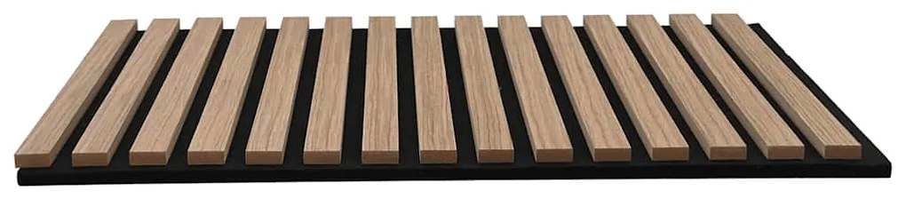 Painéis de parede acústicos 8 pcs ripado 60,5x60 cm