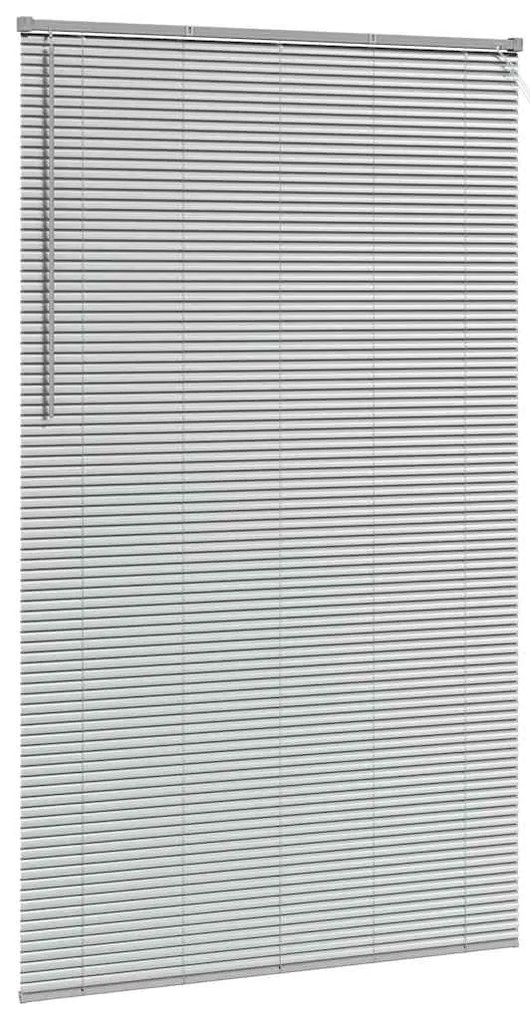 Persiana de Janela com cortinas Outros Manual Prata 135 x 220 cm Alumí
