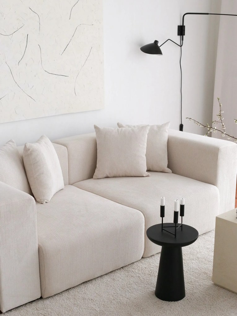 Sofá de 3 Lugares Yolo – Branco – 222x89x110 cm