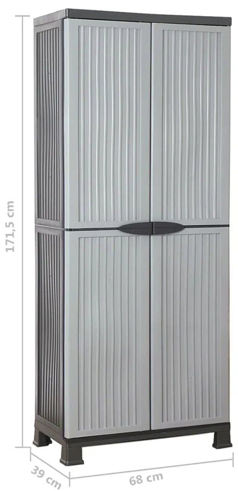 Armário de plástico 68x39x171,5 cm