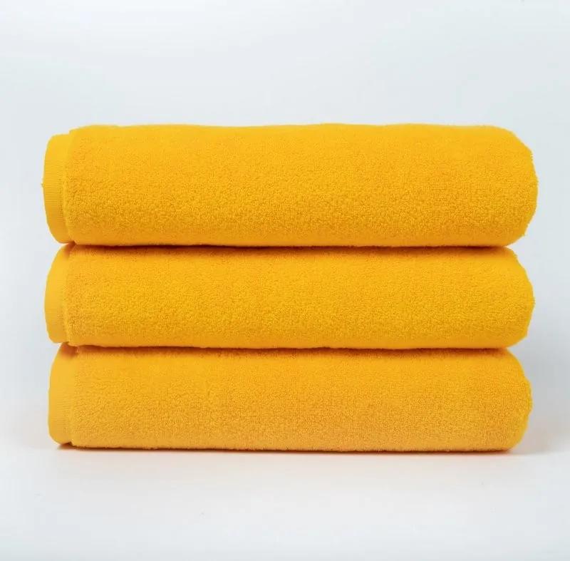 1 Toalha 70x140 cm - 100% micro algodão C/ 500 gr./m2: Amarelo