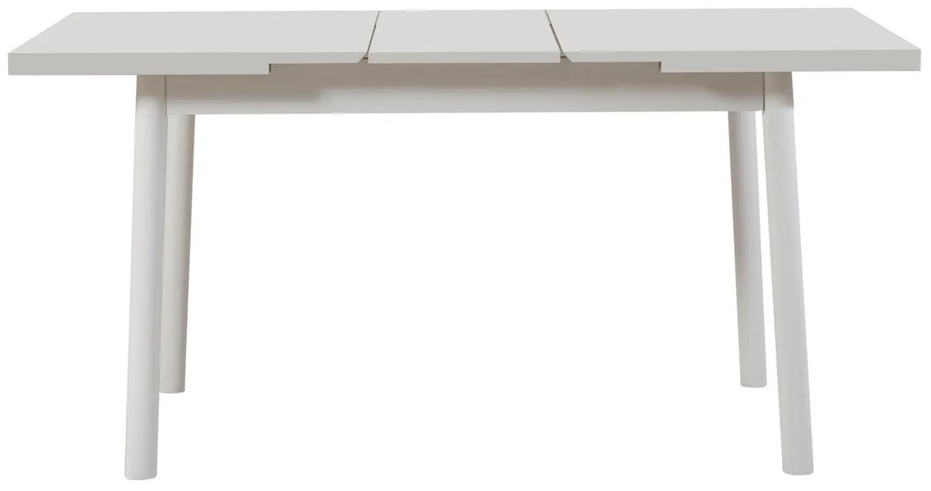 Conjunto de Mesa de Jantar Extensível e Cadeiras Oliver – Branco – Mes