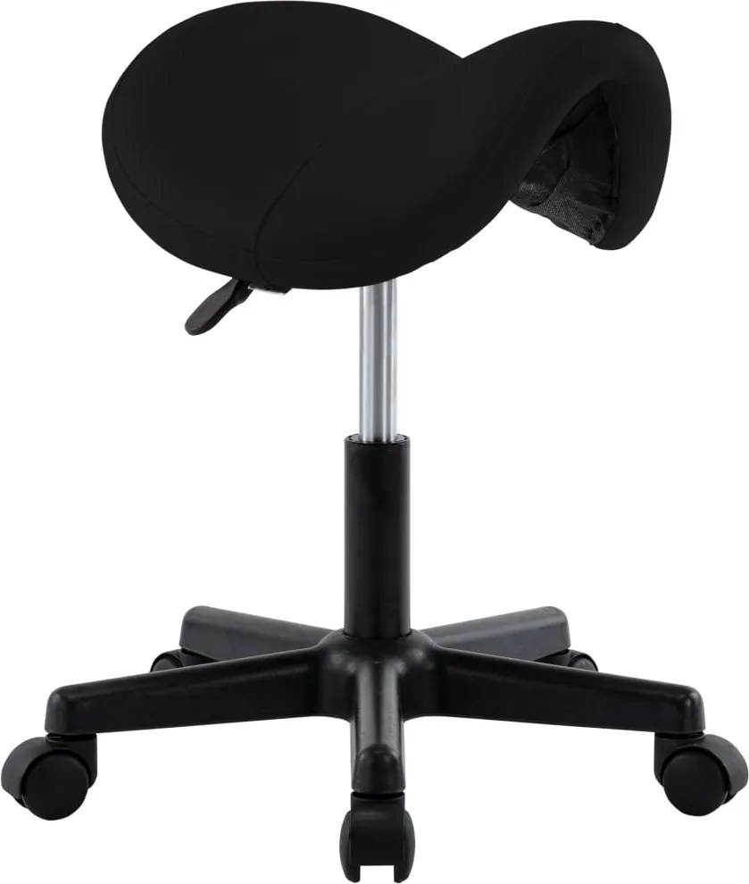 vidaXL Banco de trabalho couro artificial preto
