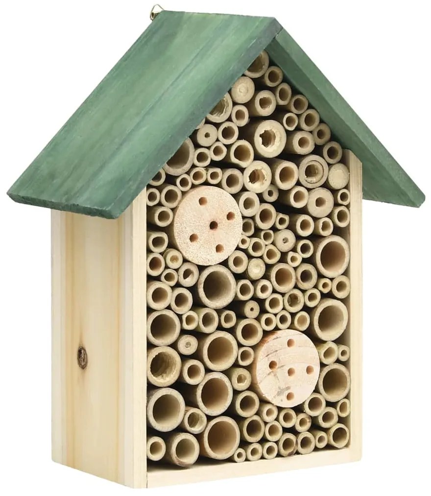 314813 vidaXL Insect Hotels 2 pcs 23x14x29 cm Solid Firwood