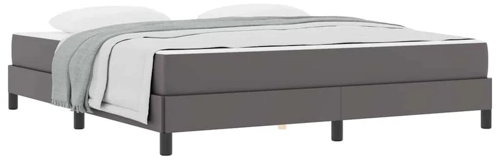 Cama Outros Cinzeto 180 x 200 cm Couro sintético