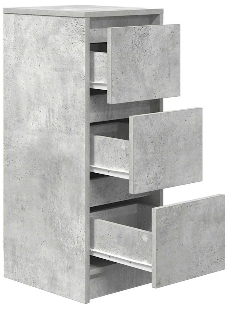 Aparador 29,5x34x76 cm derivados de madeira cinza cimento