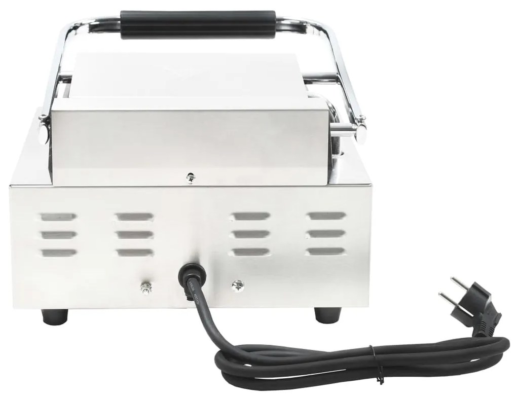 Grelhador sanduicheira Panini aço inoxidável 1800W 31x30,5x20cm