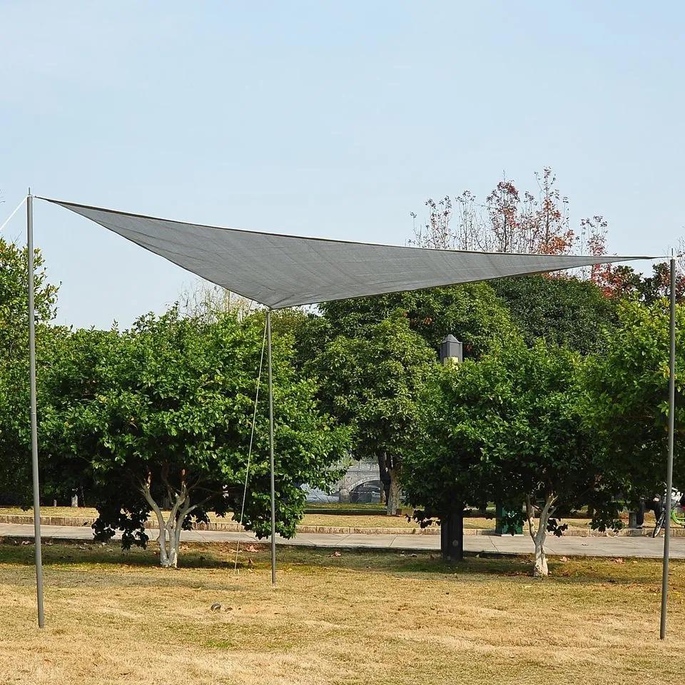 Toldo Vela 3x3x3m Triângulo Cor Cinza Pára-sol Terraço Jardim Camping