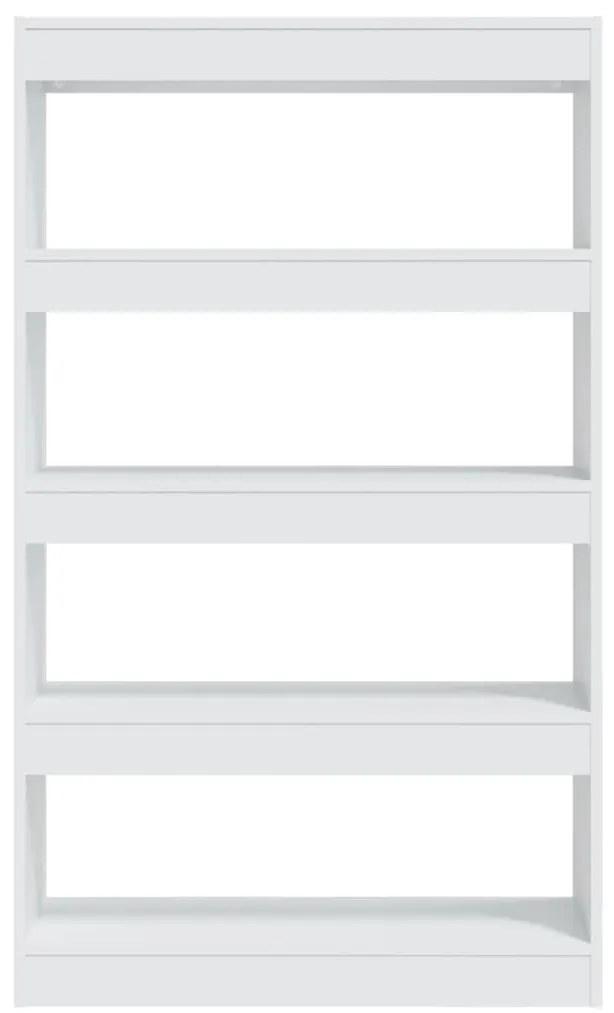 Estante/divisória derivados de madeira branco