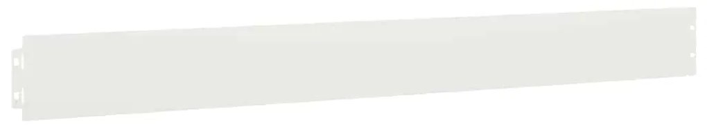 Orlas de relva 10 pcs branco 10x103 cm aço laminado a frio