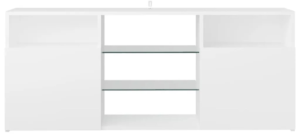 Móvel de TV Maze com Luzes LED de 120cm - Branco - Design Moderno